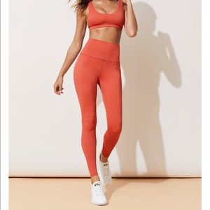 Beach riot spot rib legging in peach